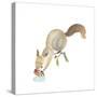 Happy Squirrel-null-Stretched Canvas