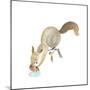 Happy Squirrel-null-Mounted Art Print
