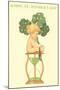 Happy St. Patrick's Day, Baby on Hourglass-null-Mounted Art Print