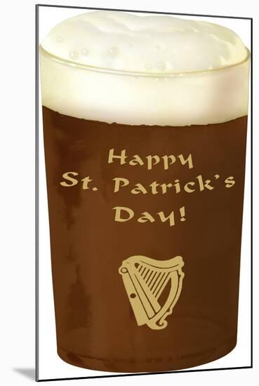 Happy St. Patrick's Day, Beer-null-Mounted Art Print