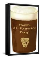 Happy St. Patrick's Day, Beer-null-Framed Stretched Canvas