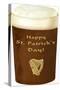 Happy St. Patrick's Day, Beer-null-Stretched Canvas