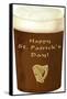 Happy St. Patrick's Day, Beer-null-Framed Stretched Canvas