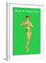 Happy St. Patrick's Day, Bikini Girl-null-Framed Art Print