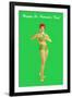 Happy St. Patrick's Day, Bikini Girl-null-Framed Art Print