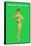 Happy St. Patrick's Day, Bikini Girl-null-Framed Stretched Canvas