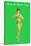 Happy St. Patrick's Day, Bikini Girl-null-Stretched Canvas