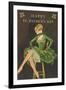 Happy St. Patrick's Day, Woman Showing Legs-null-Framed Art Print