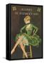Happy St. Patrick's Day, Woman Showing Legs-null-Framed Stretched Canvas