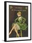 Happy St. Patrick's Day, Woman Showing Legs-null-Framed Art Print