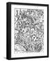 Happy Summer Line Art-Oxana Zaika-Framed Giclee Print