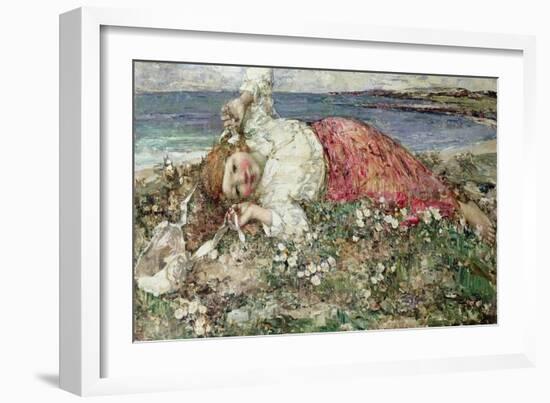 Happy Summer (Oil on Canvas)-Edward Atkinson Hornel-Framed Giclee Print