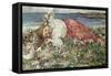 Happy Summer (Oil on Canvas)-Edward Atkinson Hornel-Framed Stretched Canvas