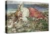 Happy Summer (Oil on Canvas)-Edward Atkinson Hornel-Stretched Canvas