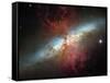 Happy Sweet Sixteen Hubble Telescope Starburst Galaxy M82 Space Photo Art Poster Print-null-Framed Stretched Canvas