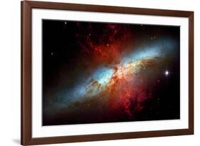 Happy Sweet Sixteen Hubble Telescope Starburst Galaxy M82 Space-null-Framed Photo