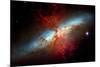 Happy Sweet Sixteen Hubble Telescope Starburst Galaxy M82 Space-null-Mounted Photo
