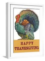 Happy Thanksgiving, Angry Turkey-null-Framed Art Print