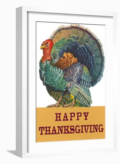 Happy Thanksgiving, Angry Turkey-null-Framed Art Print