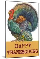 Happy Thanksgiving, Angry Turkey-null-Mounted Art Print