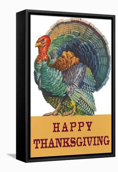 Happy Thanksgiving, Angry Turkey-null-Framed Stretched Canvas