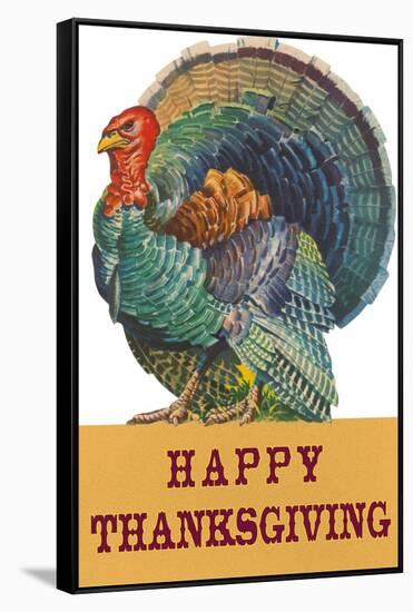 Happy Thanksgiving, Angry Turkey-null-Framed Stretched Canvas