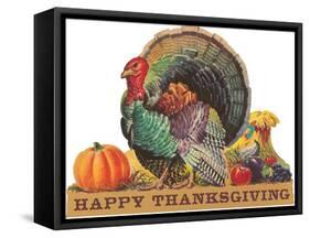 Happy Thanksgiving, Angry Turkey-null-Framed Stretched Canvas