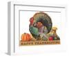 Happy Thanksgiving, Angry Turkey-null-Framed Art Print