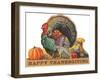 Happy Thanksgiving, Angry Turkey-null-Framed Art Print