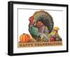 Happy Thanksgiving, Angry Turkey-null-Framed Art Print