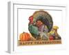 Happy Thanksgiving, Angry Turkey-null-Framed Art Print