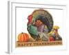 Happy Thanksgiving, Angry Turkey-null-Framed Art Print