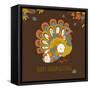 Happy Thanksgiving Beautiful Turkey Card-Alisa Foytik-Framed Stretched Canvas