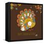 Happy Thanksgiving Beautiful Turkey Card-Alisa Foytik-Framed Stretched Canvas