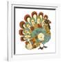 Happy Thanksgiving Beautiful Turkey Card-Alisa Foytik-Framed Art Print