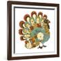 Happy Thanksgiving Beautiful Turkey Card-Alisa Foytik-Framed Art Print