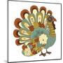 Happy Thanksgiving Beautiful Turkey Card-Alisa Foytik-Mounted Art Print