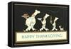 Happy Thanksgiving, Procession of Chefs-null-Framed Stretched Canvas