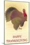 Happy Thanksgiving, Turkey-null-Mounted Art Print