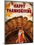 Happy Thanksgiving Turkey-Kimberly Allen-Mounted Art Print