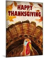 Happy Thanksgiving Turkey-Kimberly Allen-Mounted Art Print