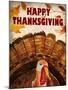 Happy Thanksgiving Turkey-Kimberly Allen-Mounted Art Print