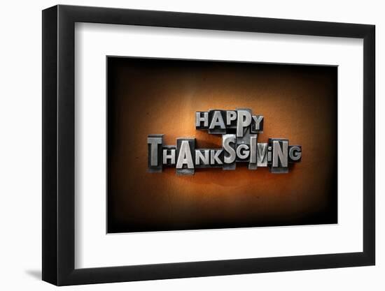 Happy Thanksgiving-enterlinedesign-Framed Photographic Print