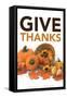 Happy Thanksgiving-Gerard Aflague Collection-Framed Stretched Canvas