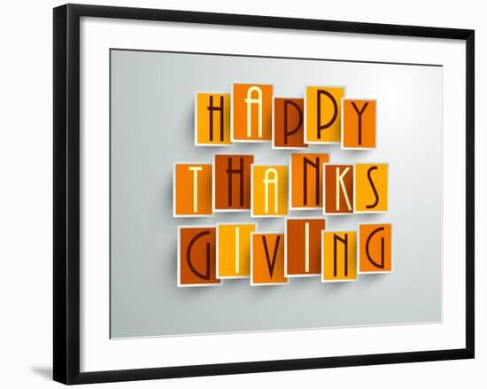 Happy Thanksgiving-aispl-Framed Art Print