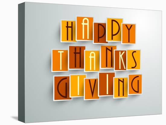 Happy Thanksgiving-aispl-Stretched Canvas