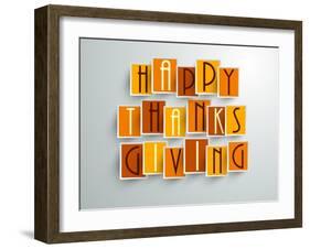 Happy Thanksgiving-aispl-Framed Art Print