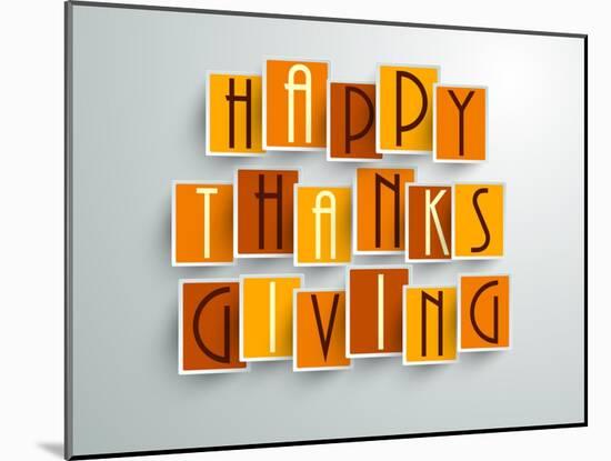 Happy Thanksgiving-aispl-Mounted Art Print