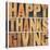 Happy Thanksgiving-PixelsAway-Stretched Canvas