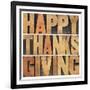 Happy Thanksgiving-PixelsAway-Framed Art Print